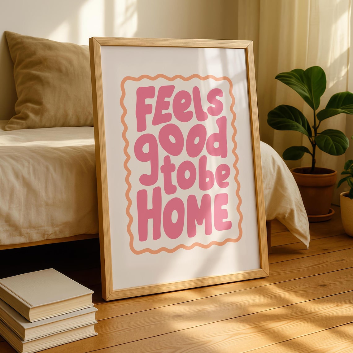 Feels Good To Be Home Welcome Quotes Art Print