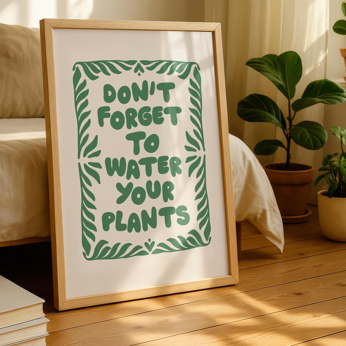 Plant Lover Gift Prints Botanical Water and Quotes