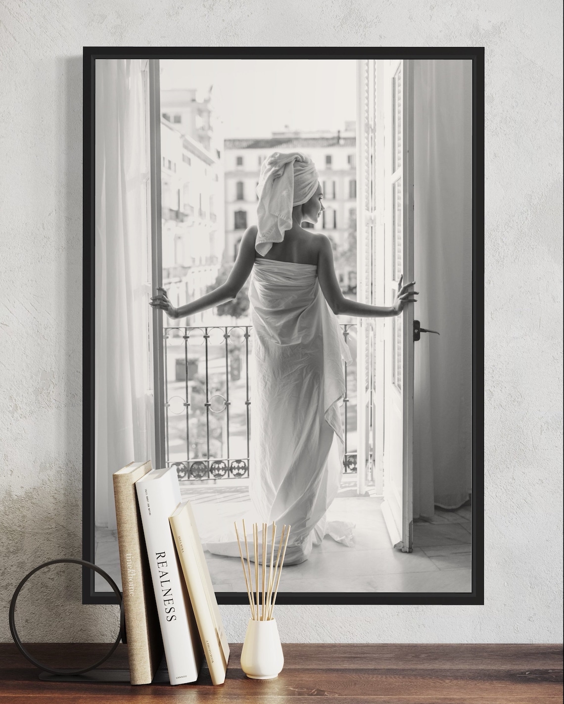Black and White Bathroom Prints, Dressing Room Art Print