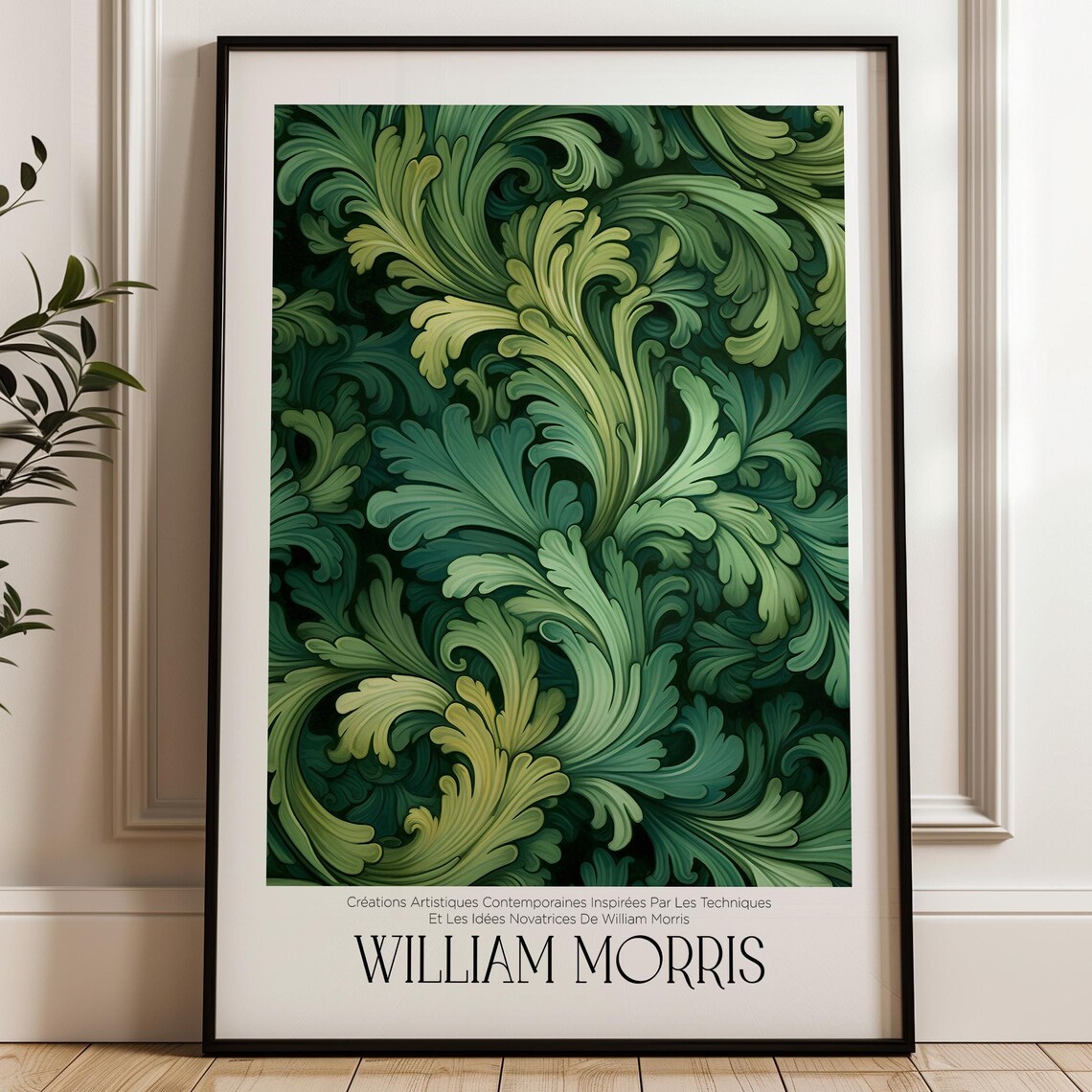 William Morris Botanical Print, Floral Art Print