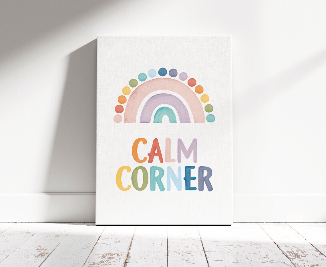 Calming Corner Poster, Classroom Mental Health Decor - Image 6