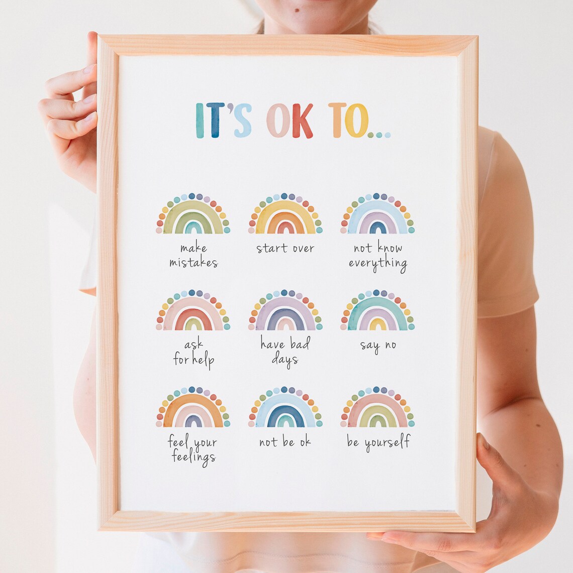 It's Okay To Not Be Okay Mental Health Art Print - Image 5