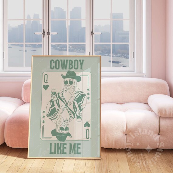 Cowboy Like Me Queen Of Hearts Western Cowgirl Trendy Wall Art