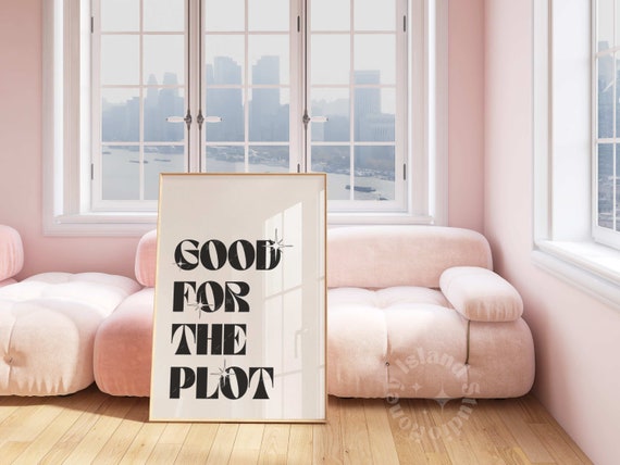 Good For The Plot Retro Bar Cart Art Print