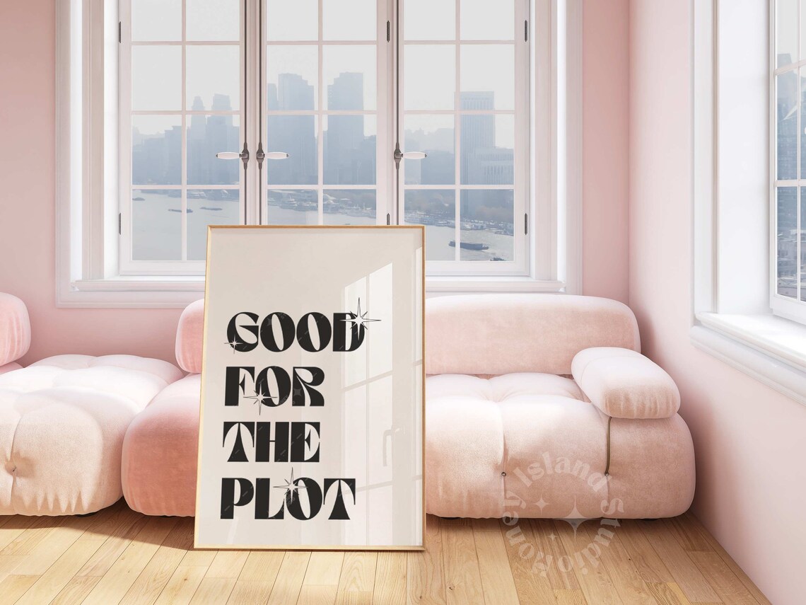 Good For The Plot Retro Bar Cart Art Print