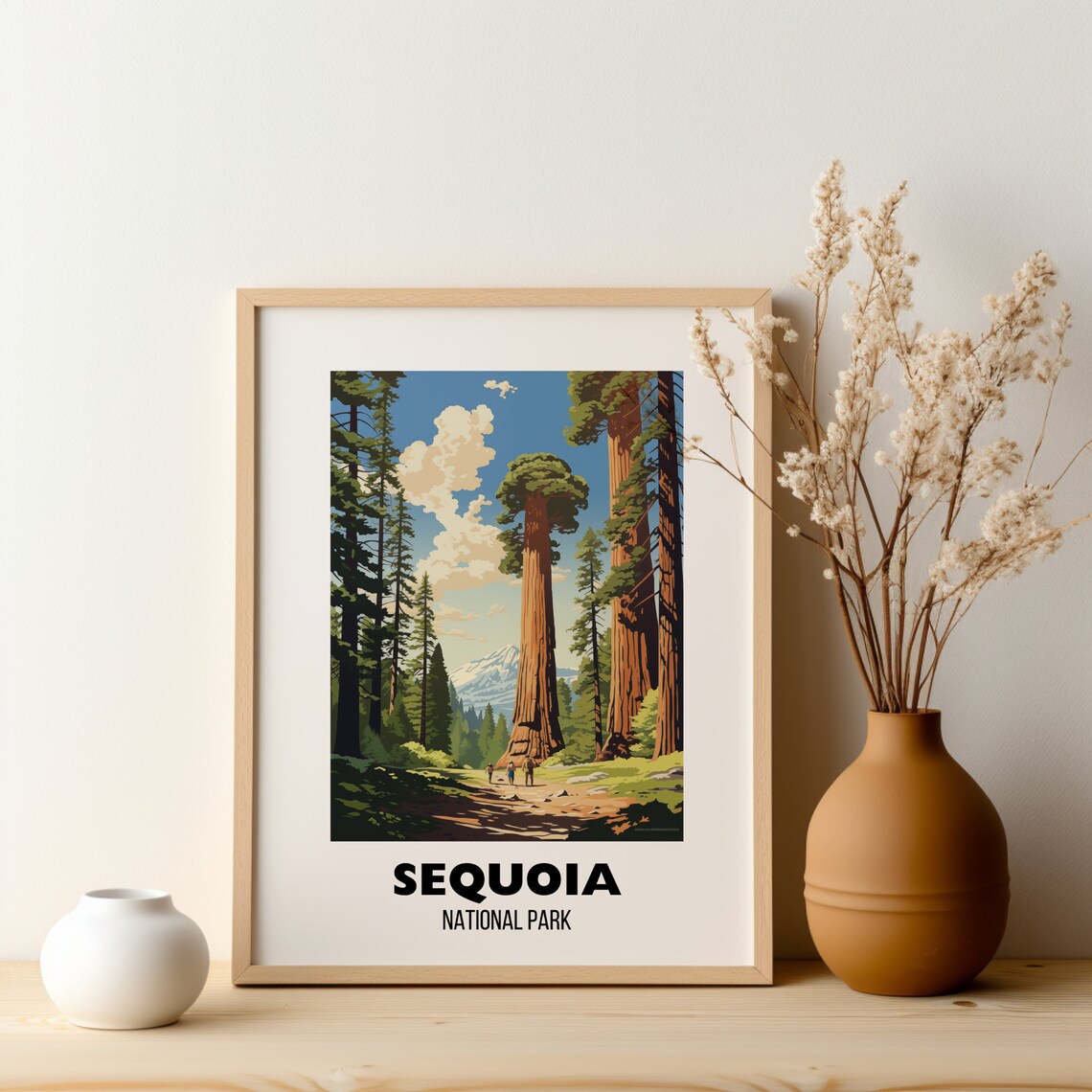 Sequoia National Park California Giant Trees Vintage Travel Poster - Image 2