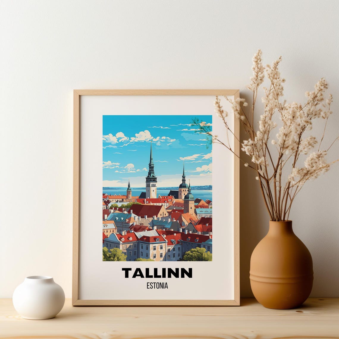 Tallinn Estonia Travel Poster Wall Art Tallinn Print Europe Travel Poster Tallinn Estonia Traveler Gift Home Decor - Image 2