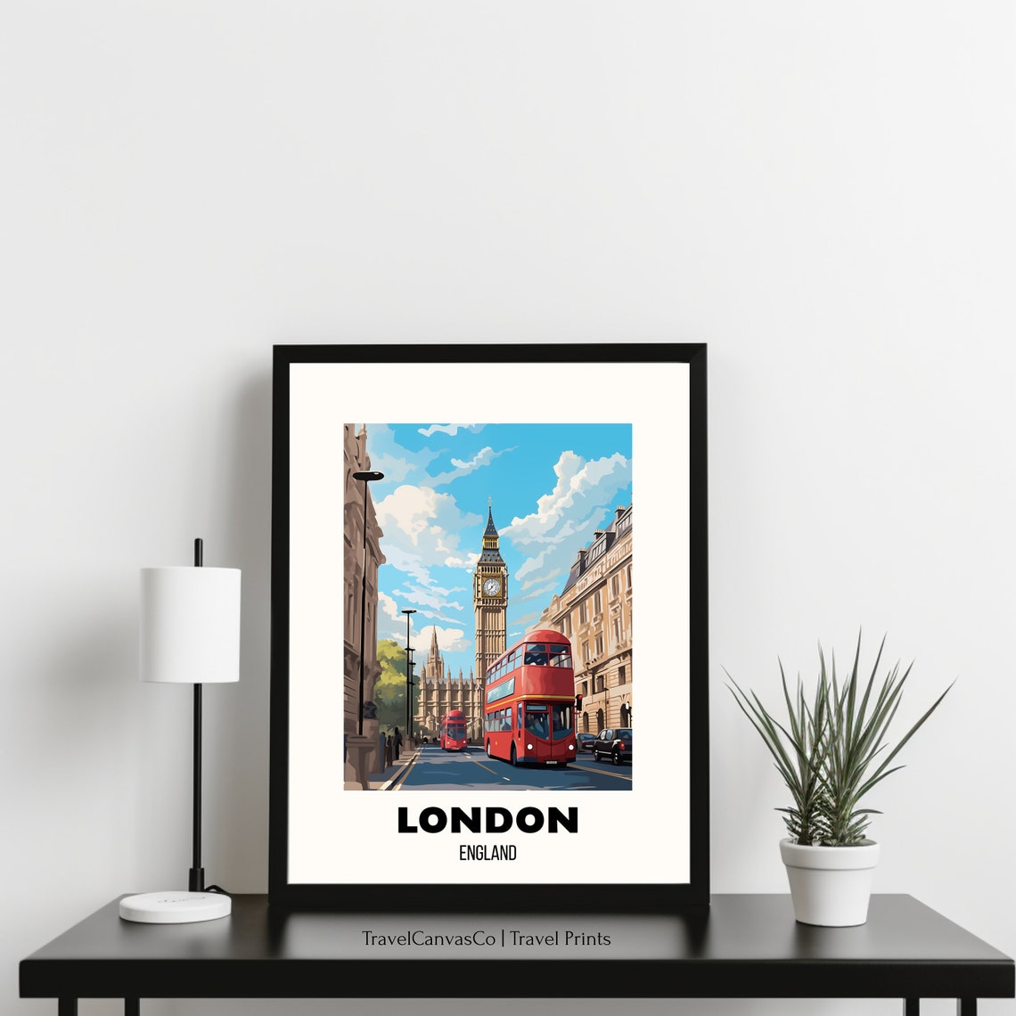 London Travel Poster Wall Art City Art Poster Europe Travel Prints England Wall Art London Gift London Print Wall Art - Image 3