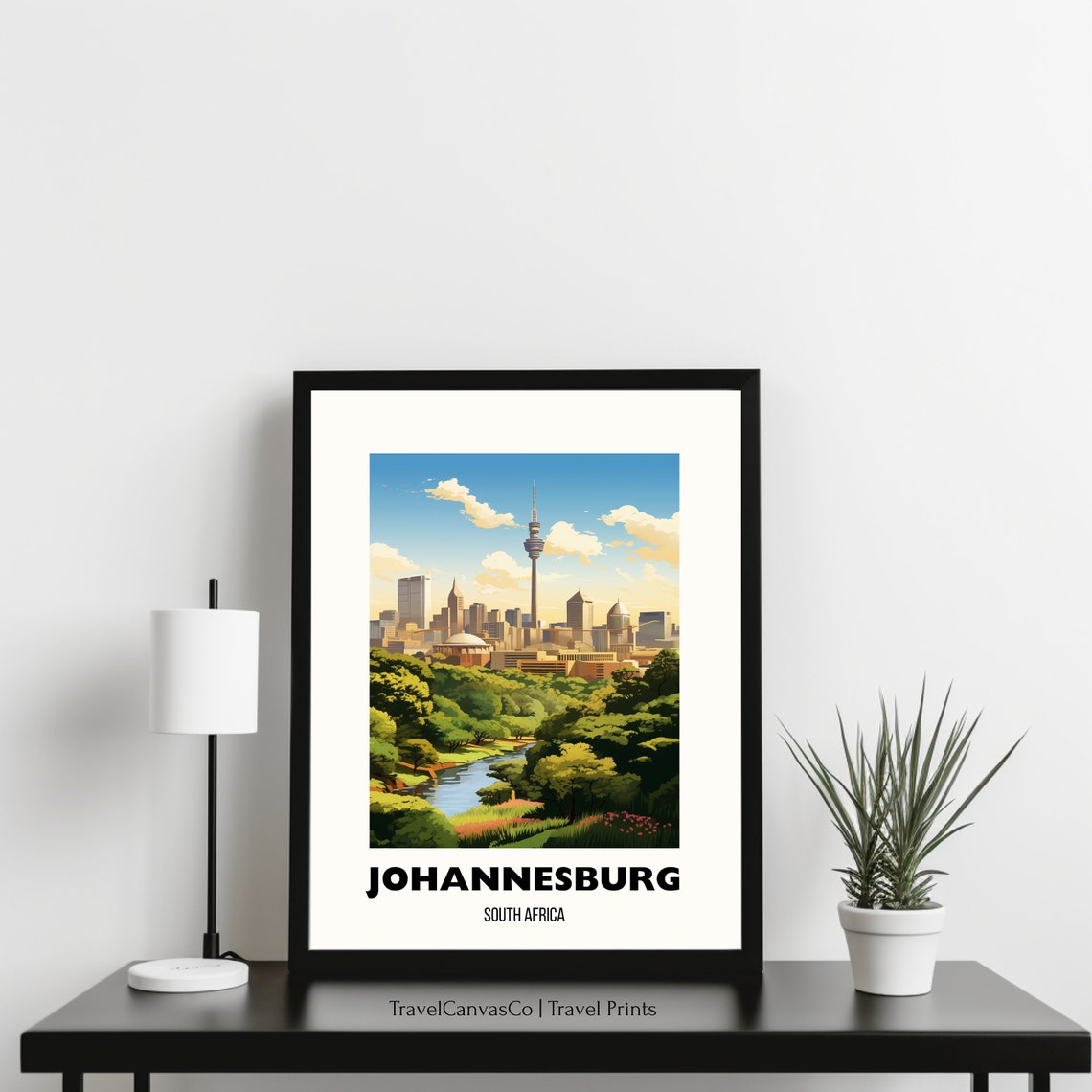 Johannesburg Travel Print Wall Art South Africa Poster South Africa Safari Johannesburg Poster Gift Birthday Present - Image 3