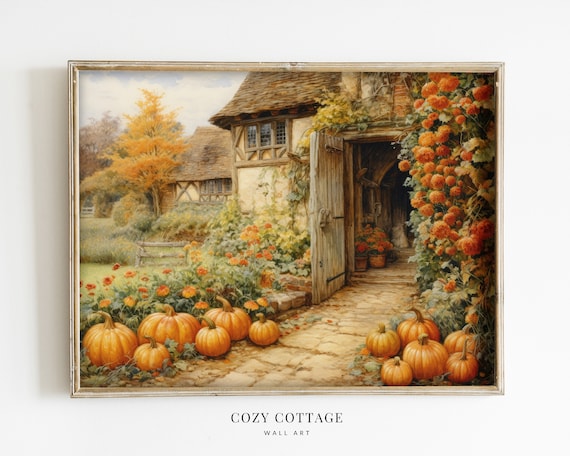 Pumpkin Farmhouse - Vintage Style