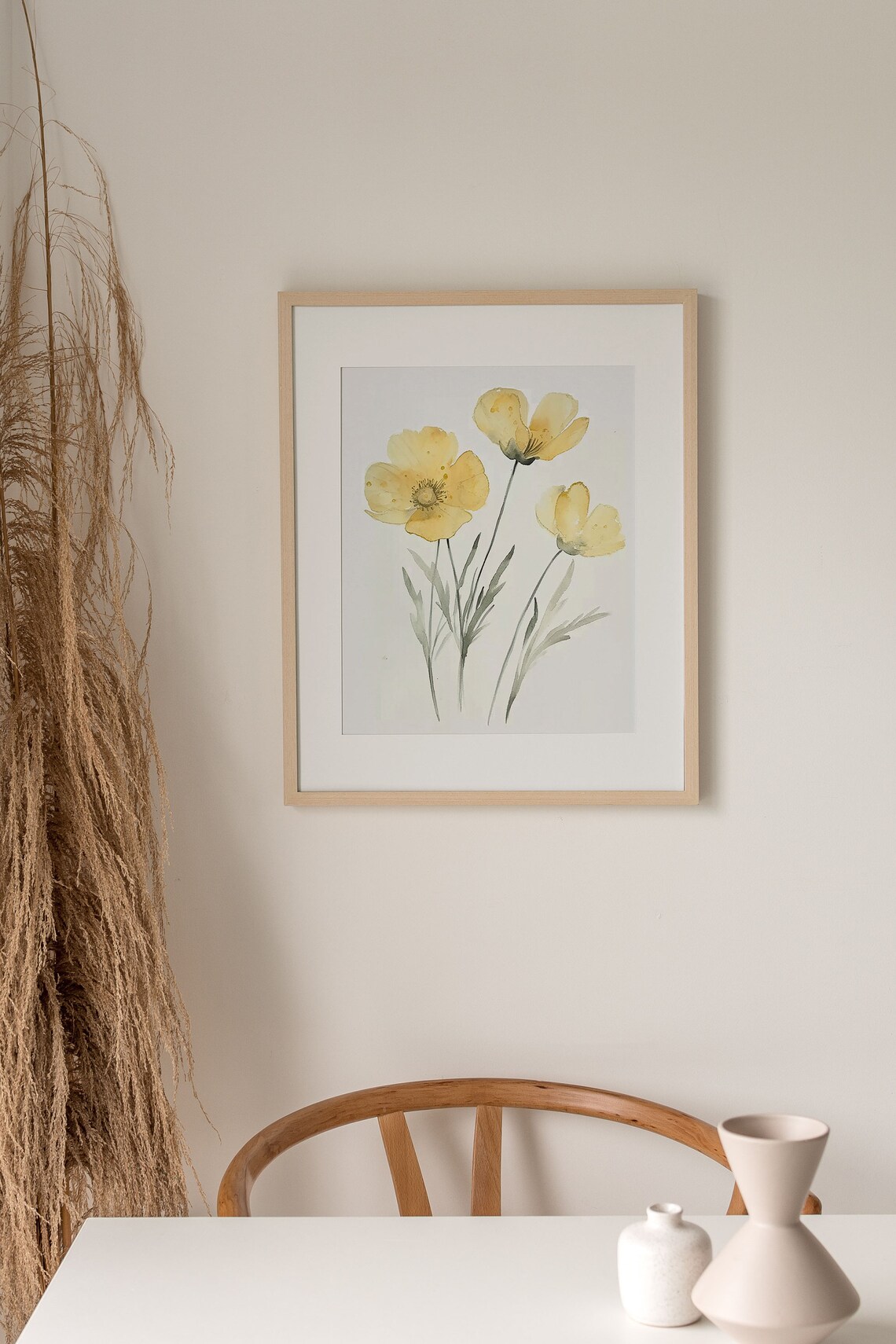 Buttercup Painting Watercolor Art Print, Spring Botanical - Image 4