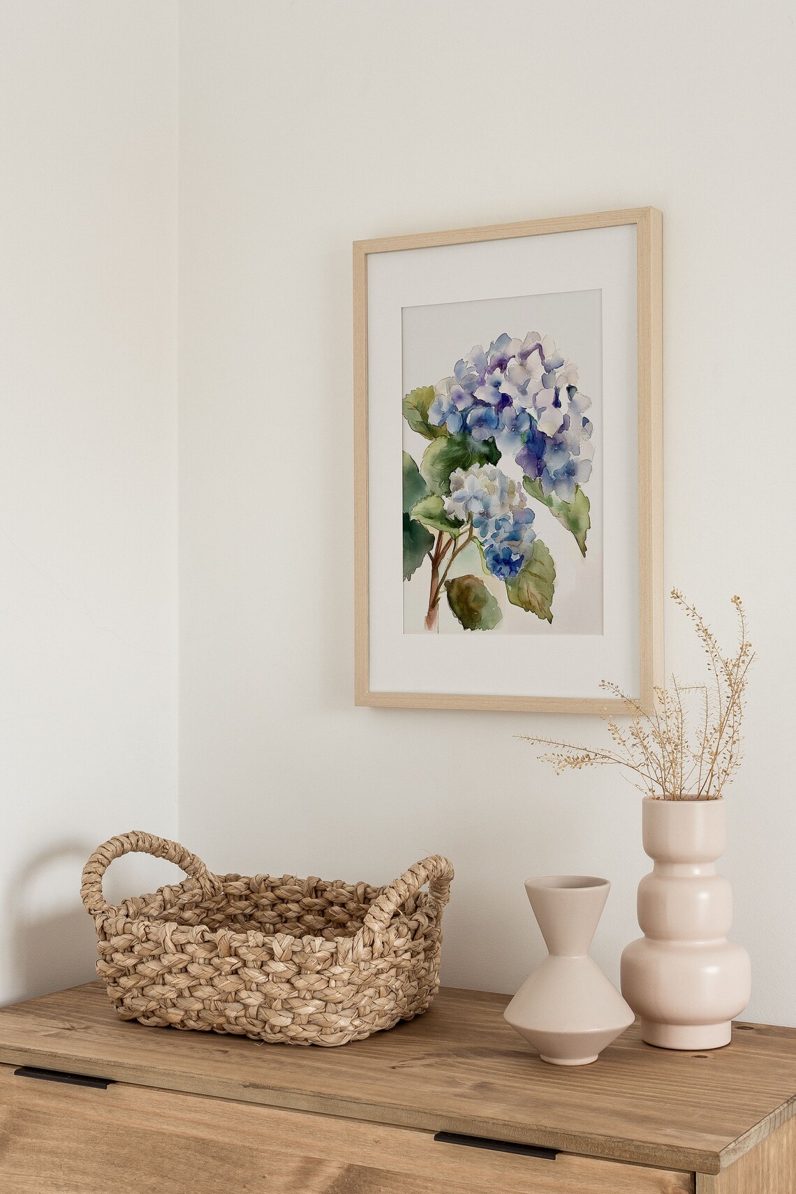 Hydrangea Watercolor Art Print, Spring Garden Flowers - Image 4