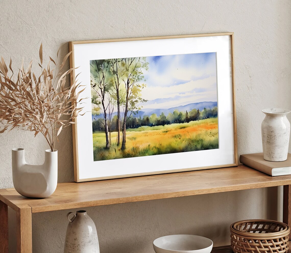 White Mountains Fall Landscape Art Print, New Hampshire - Image 3
