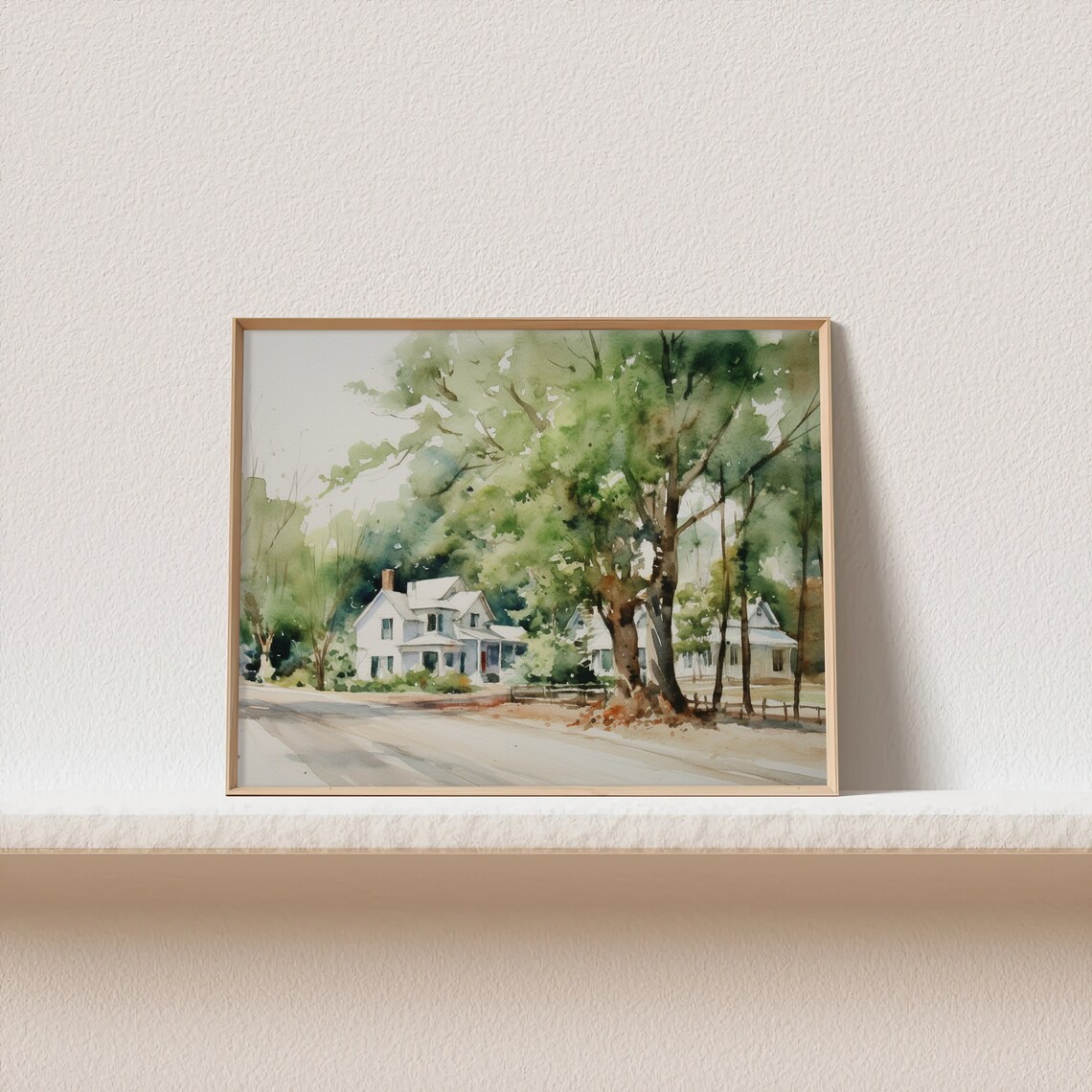 Summerville, South Carolina Main Street Cityscape Art Print - Image 4