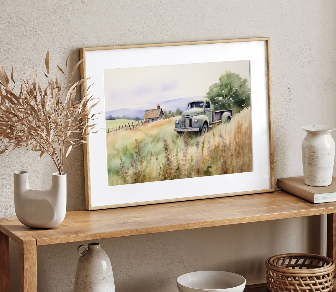 Vintage Truck Painting, Lancaster County Art Print - Image 4
