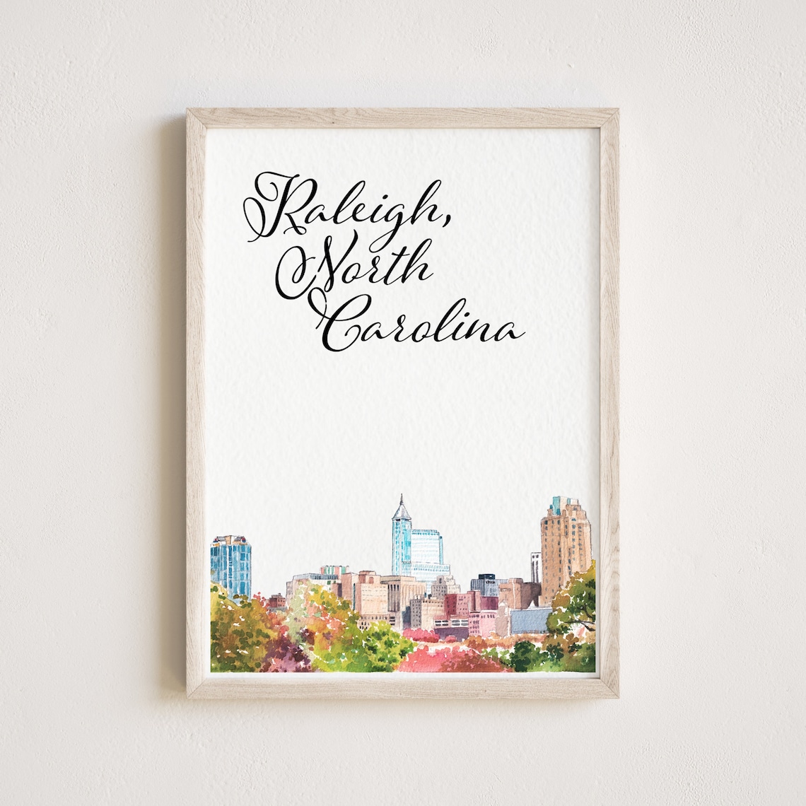 Charleston South Carolina Watercolor Rainbow Row Houses City Poster - Image 3