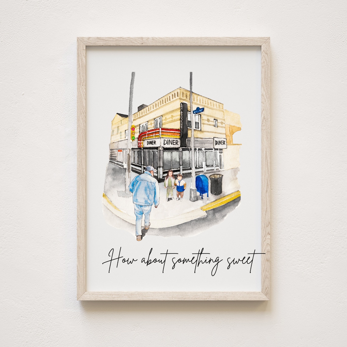 Custom Watercolor Storefront Painting Art Print - Image 2