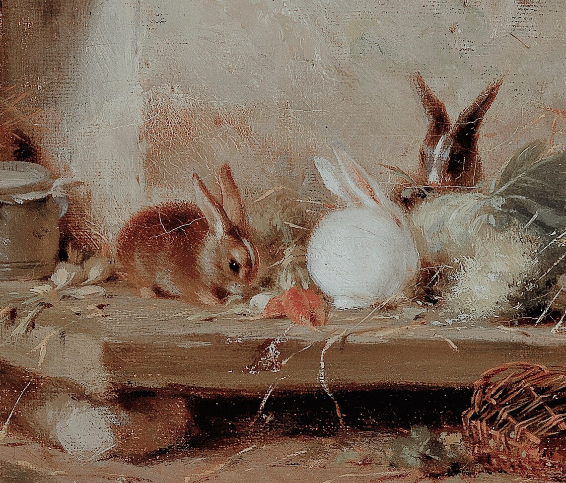 Easter Bunny Rabbit Kitchen Wall Art Print - Image 2
