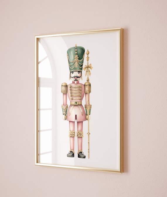Vintage Nutcracker Christmas Nursery Wall Decor