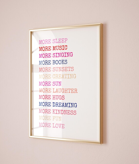 Affirmation Wall Art Inspirational Poster Motivational Nursery Art Prints Cute Teenager Decor Trendy Dorm Art