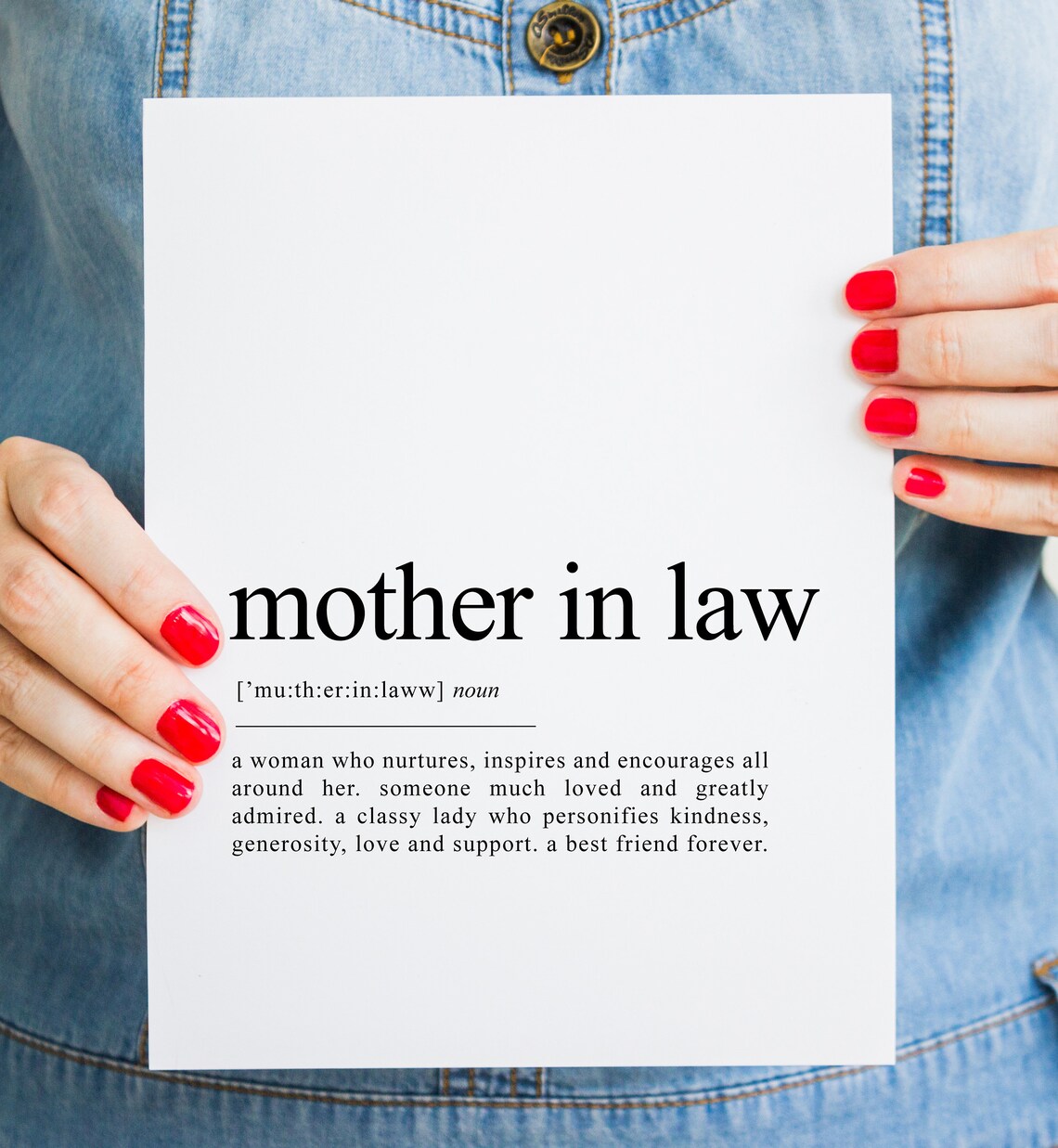 Personalised Mother In Law Gift, Birthday Wall Art Print - Image 2