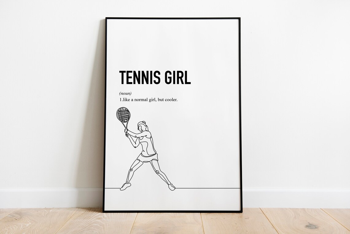 Tennis Definition Art Print, Tennis Lover Gift - Image 2
