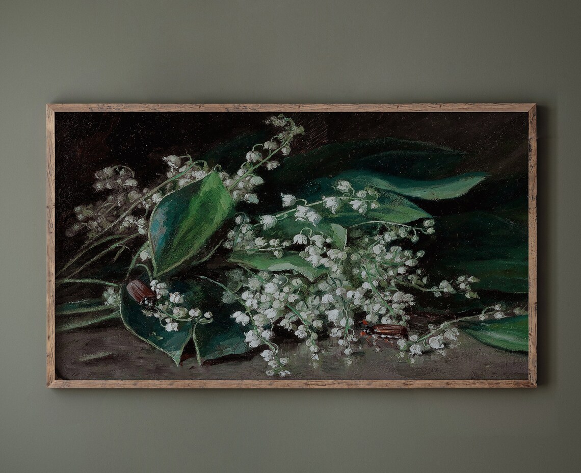 Lily Of The Valley Vintage Flower Art Print - Image 2