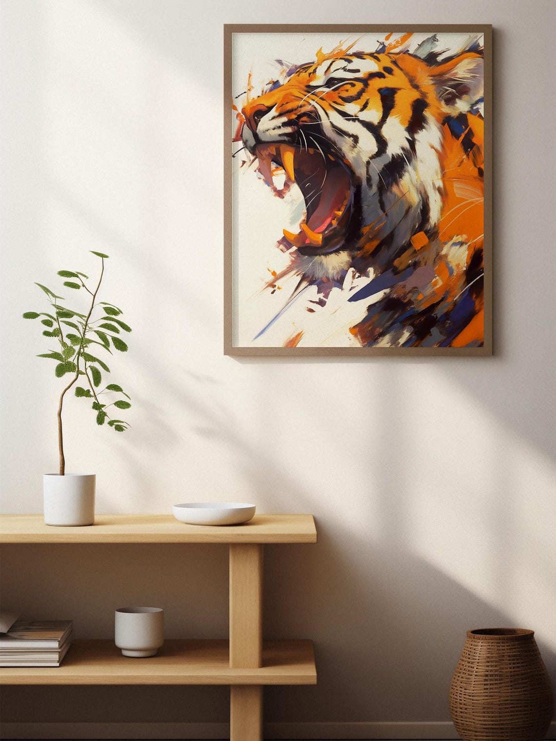 Bengal Tiger Wildcat Panther Gift For Her Bold Apex Cat Decor Wildlife Cat - Image 3