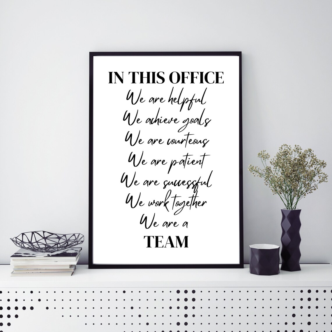 Office Inspirational Words Wall Art Print - Image 2