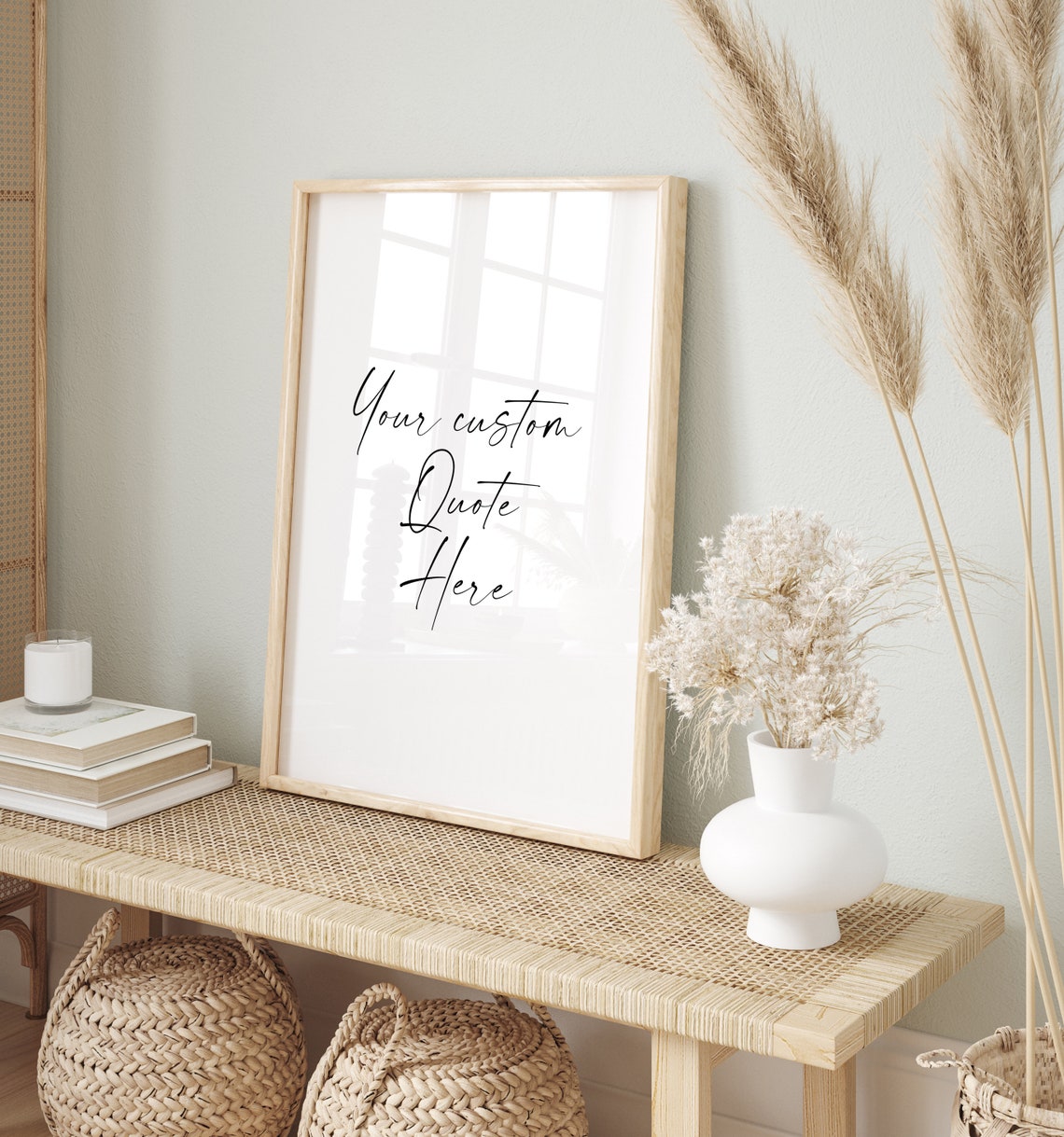 Personalized Custom Quote Script Typography Minimalist Poster - Image 2