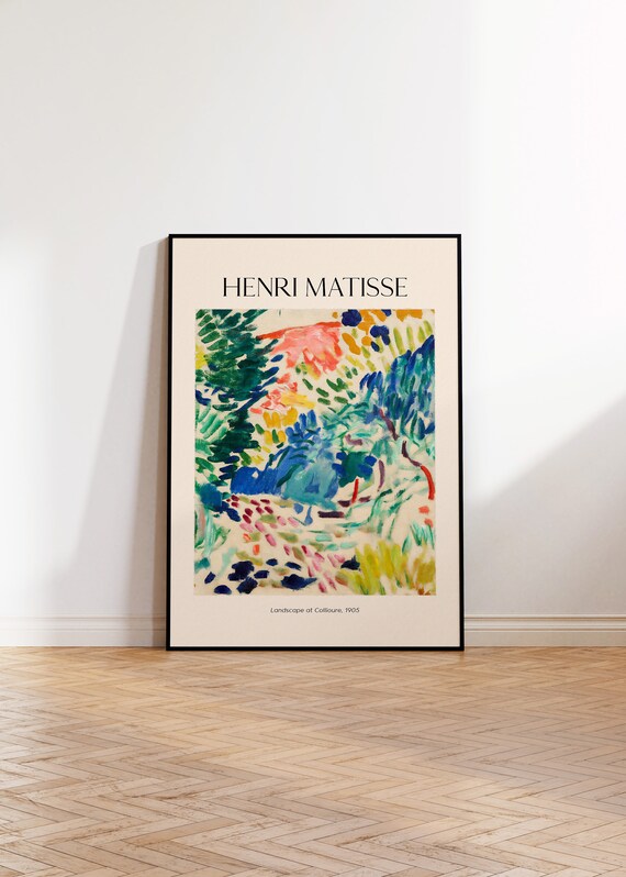 Matisse Print Landscape Collioure Exhibition Matisse Exhibition Art Vintage Art Poster Print Unframed