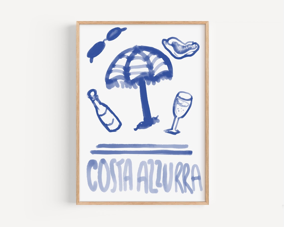 Costa Azzurra Beach, Nautical Coastal Decor
