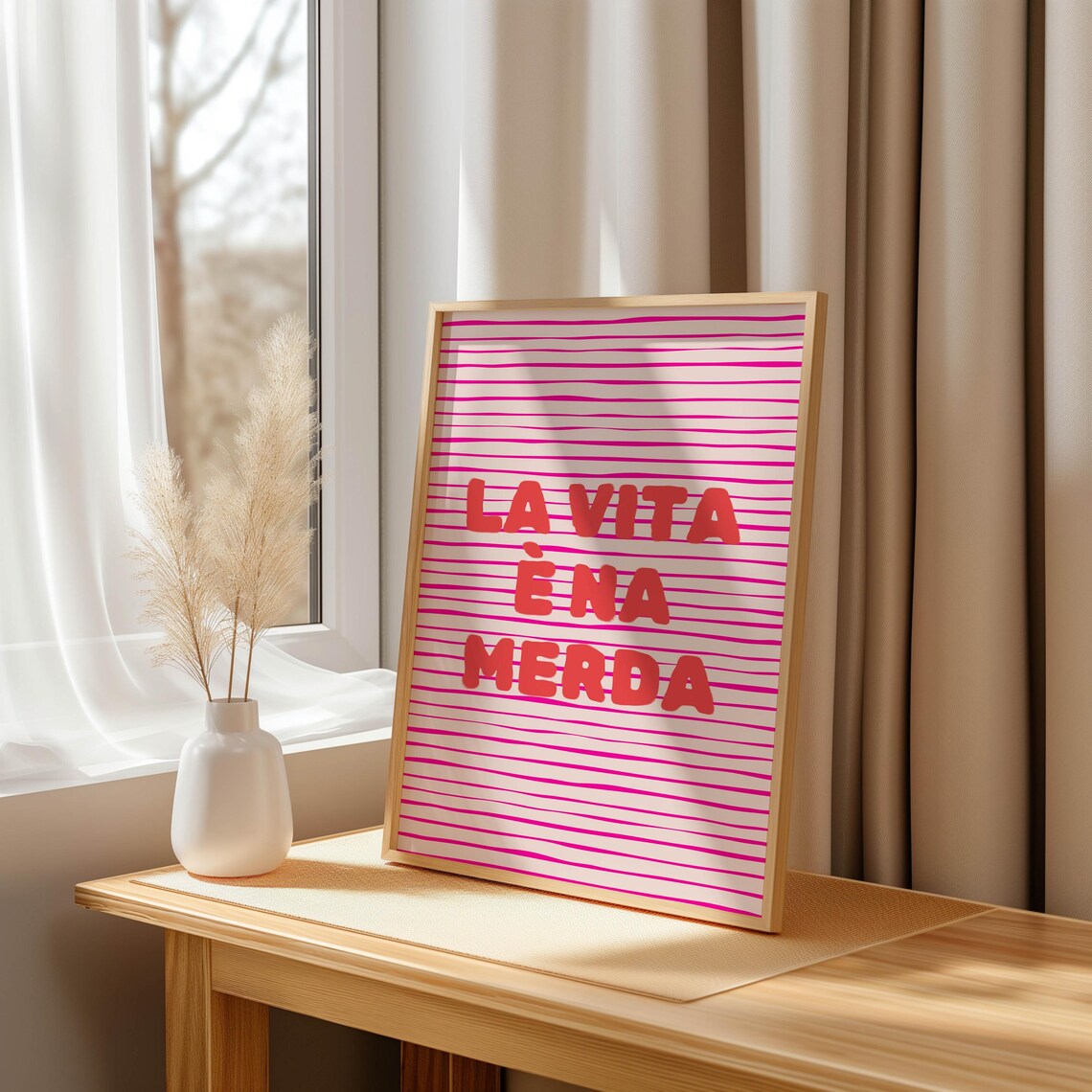 Funny Italian Quote, Humorous Typography Print - Image 2