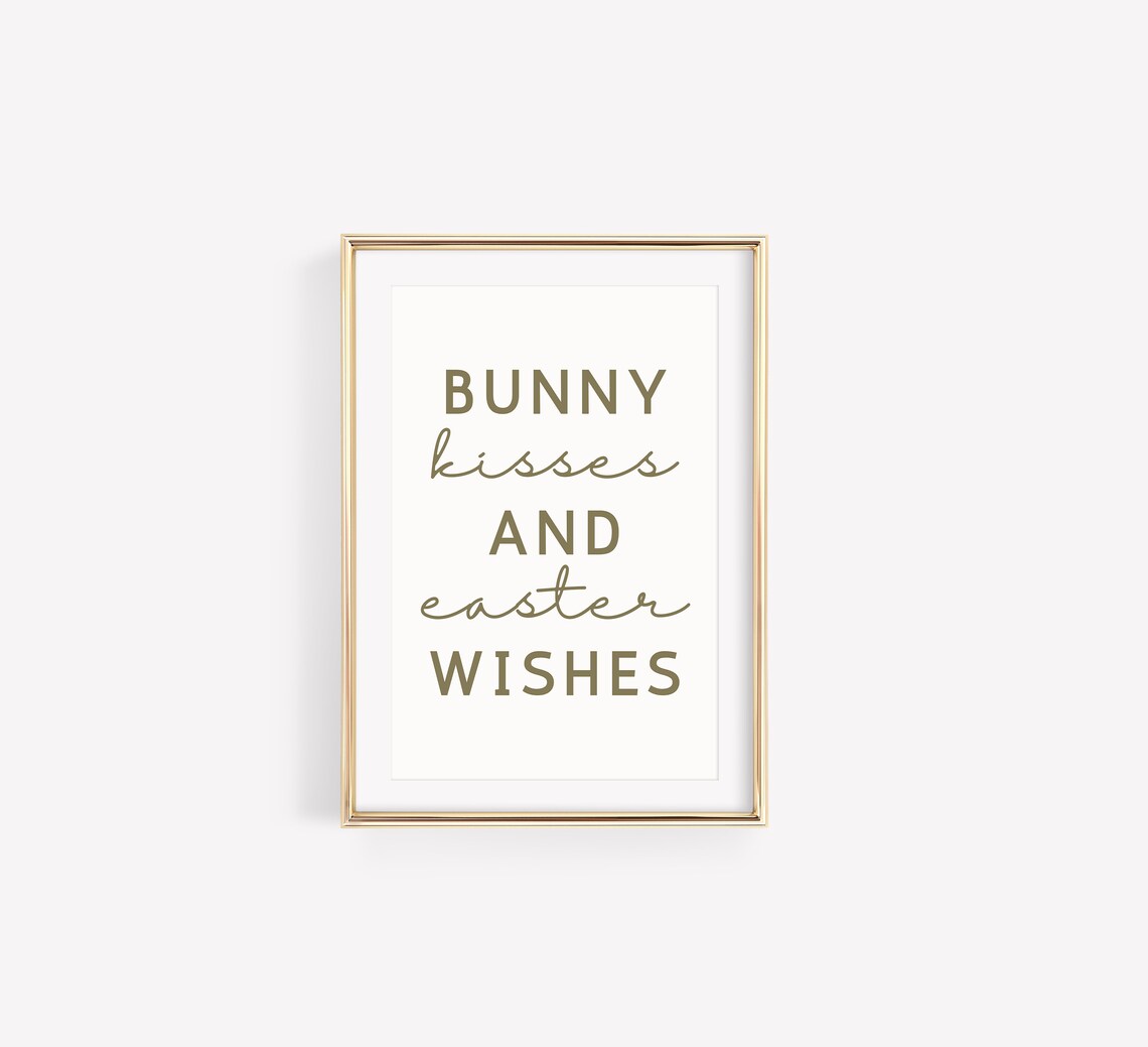 Easter Bunny Kisses, Spring Decor Art Print - Image 2