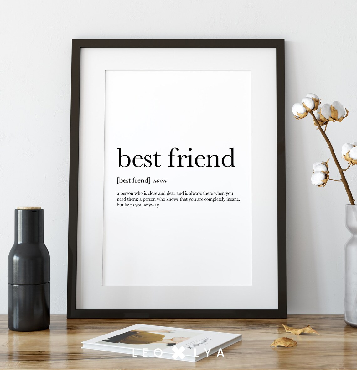 Bestfriend Definition Art Print, Gift For BFF