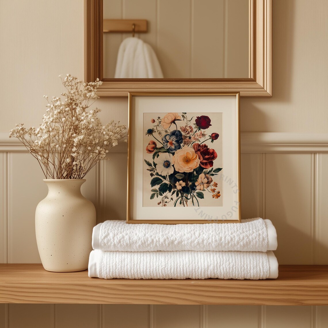 Botanical Print Vintage Flower Bouquet Art Print - Image 3