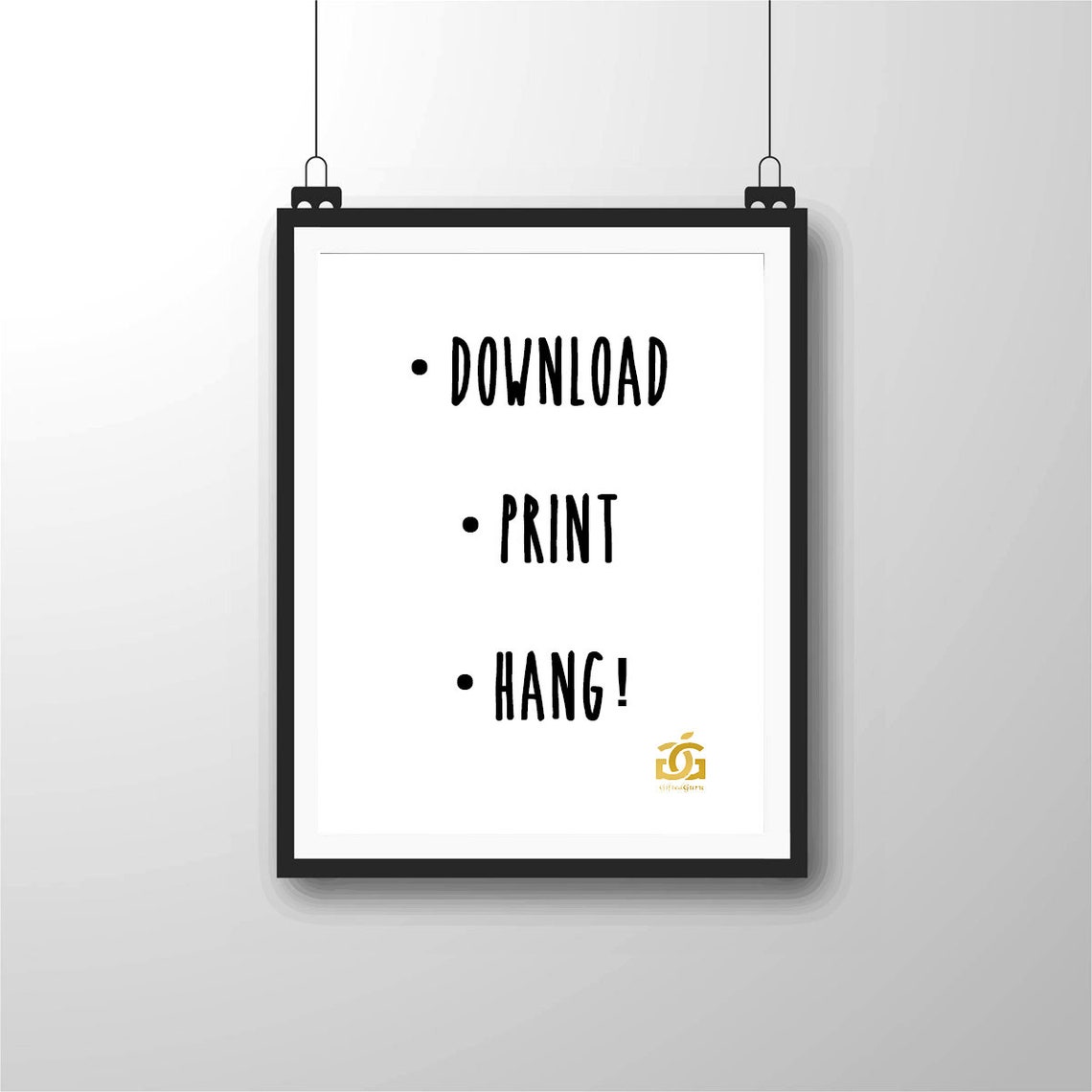 Floss Script Minimalist Dental Bathroom Rules Black and White Poster - Image 2
