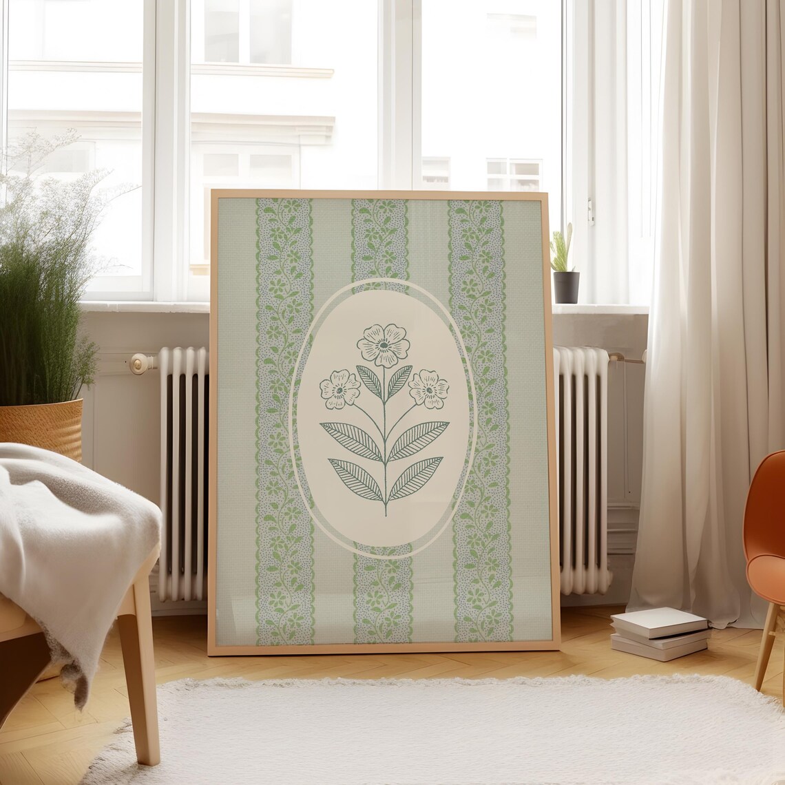 Floral Illustration Art Print, Vintage Botanical Decor - Image 5