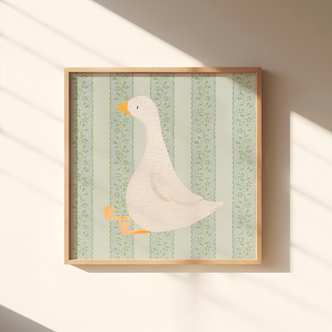 Victorian Sitting Duck Art Print, Trendy Decor - Image 3