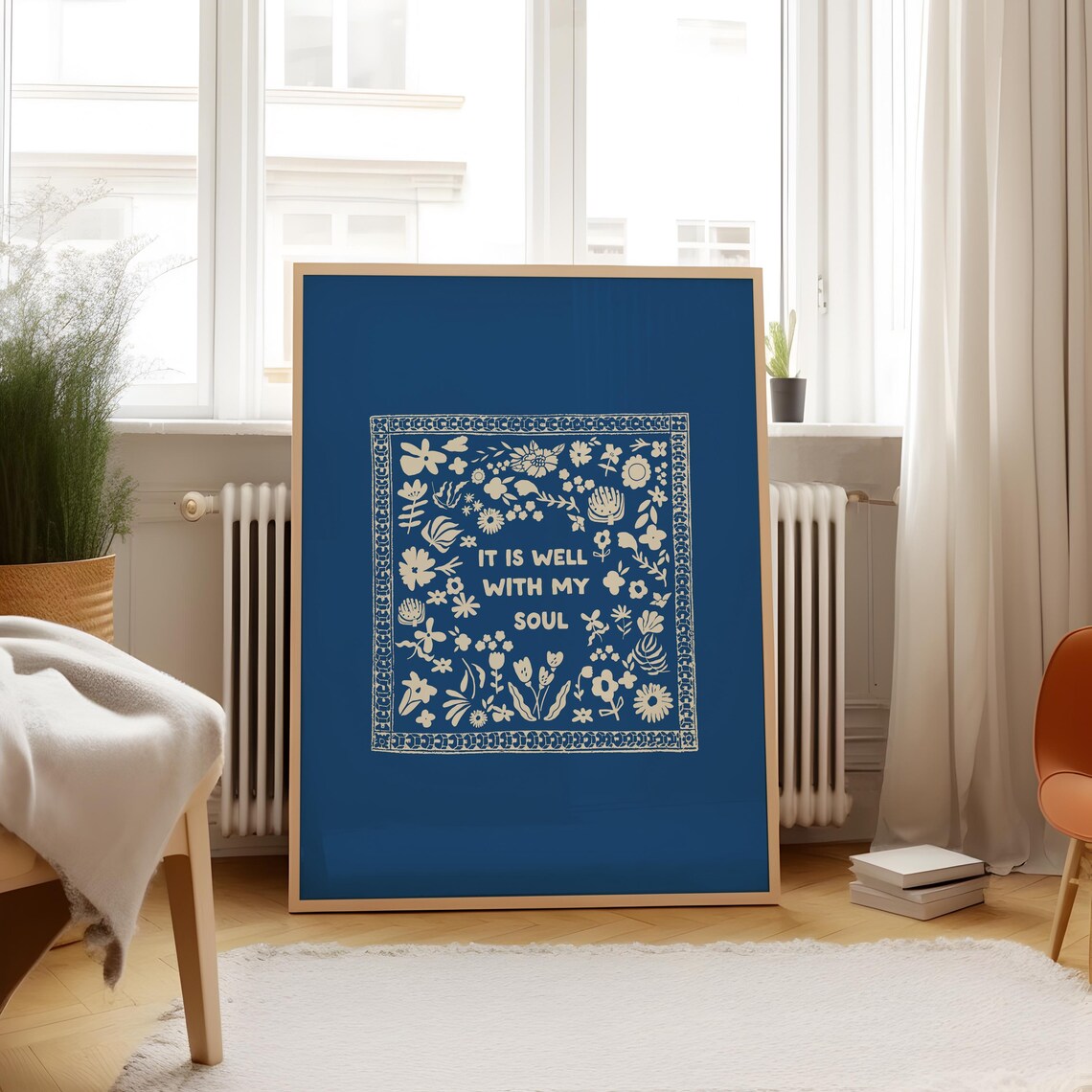 It Is Well With My Soul Vertical Illustration Print - Image 4