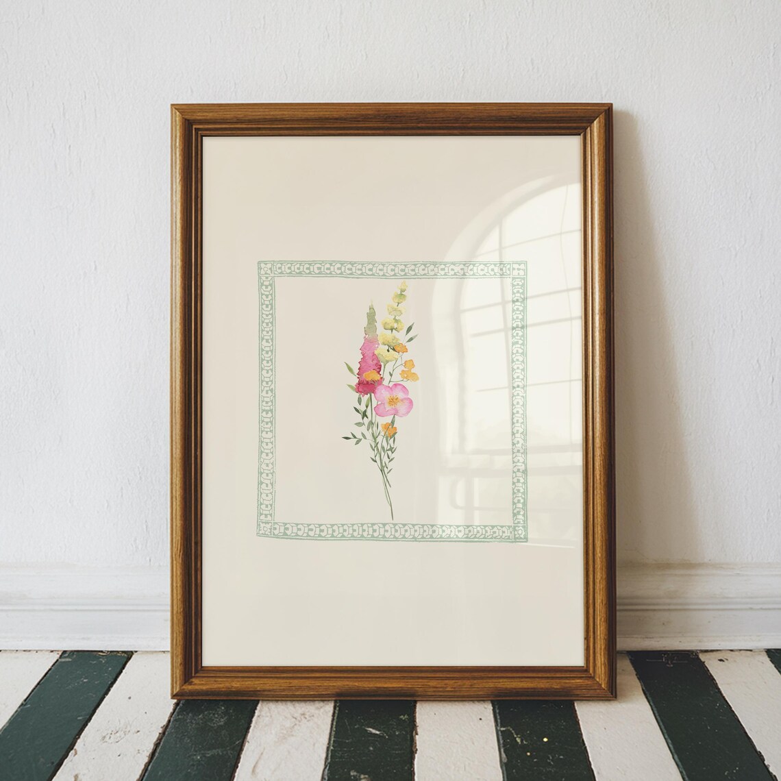 Simple Floral Illustration, Nursery Art Print - Image 2