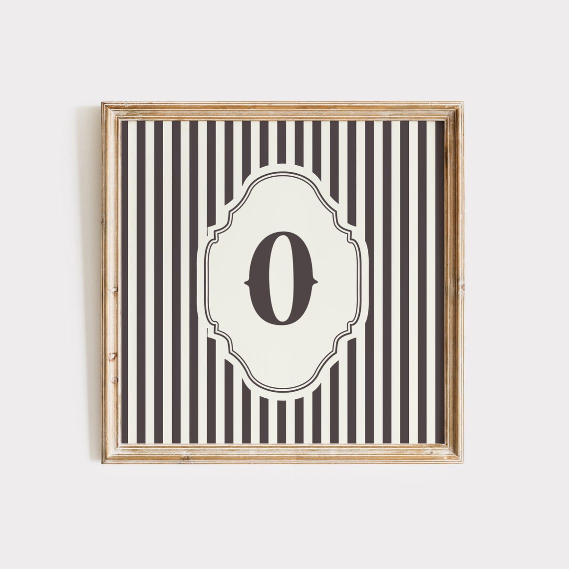 O Square Initial Print Personalized Gift Watercolor Art Gift Idea Art Print Print - Image 4
