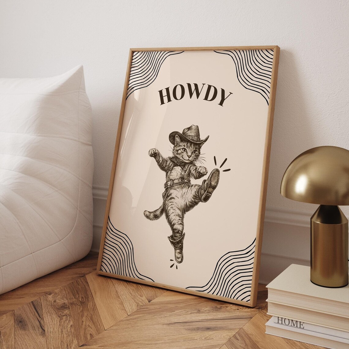 Cowboy Cat - Western Funny Animal Poster