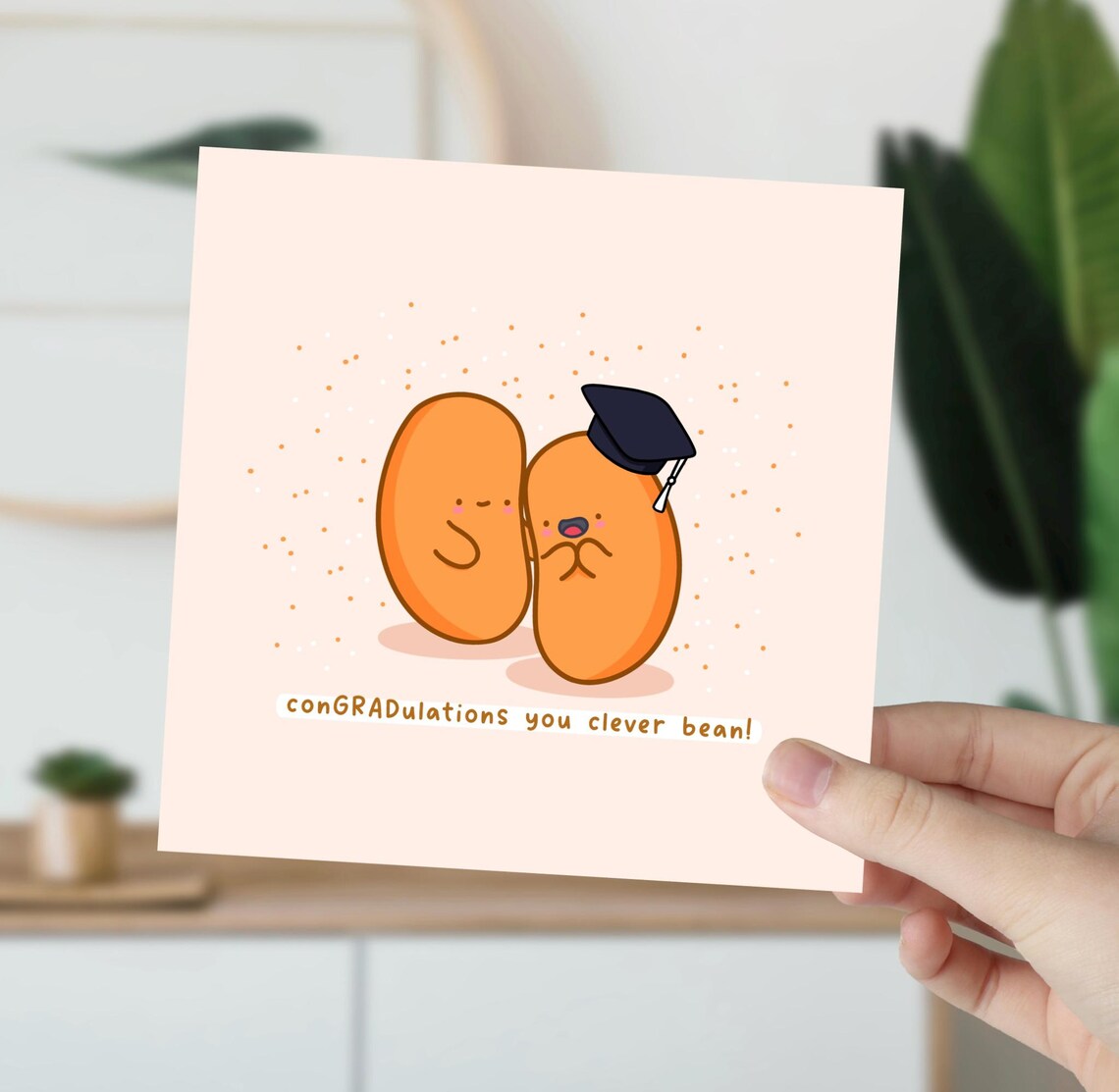 Baked Beans Funny Graduation Card Kawaii Graduation Card Graduation Pun Card - Image 5