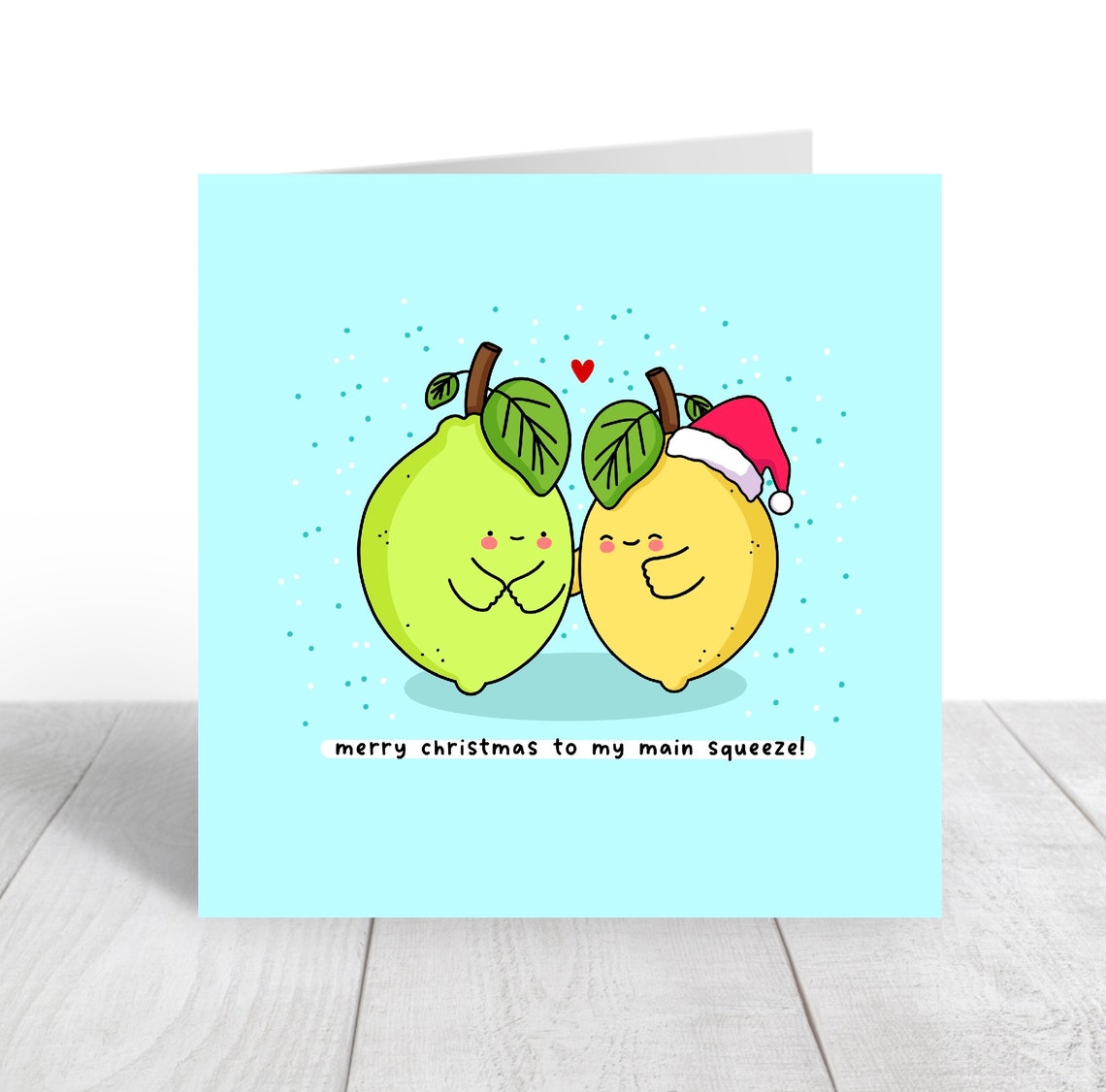 Merry Christmas To My Main Squeeze Citrus Illustrated Card Print - Image 5