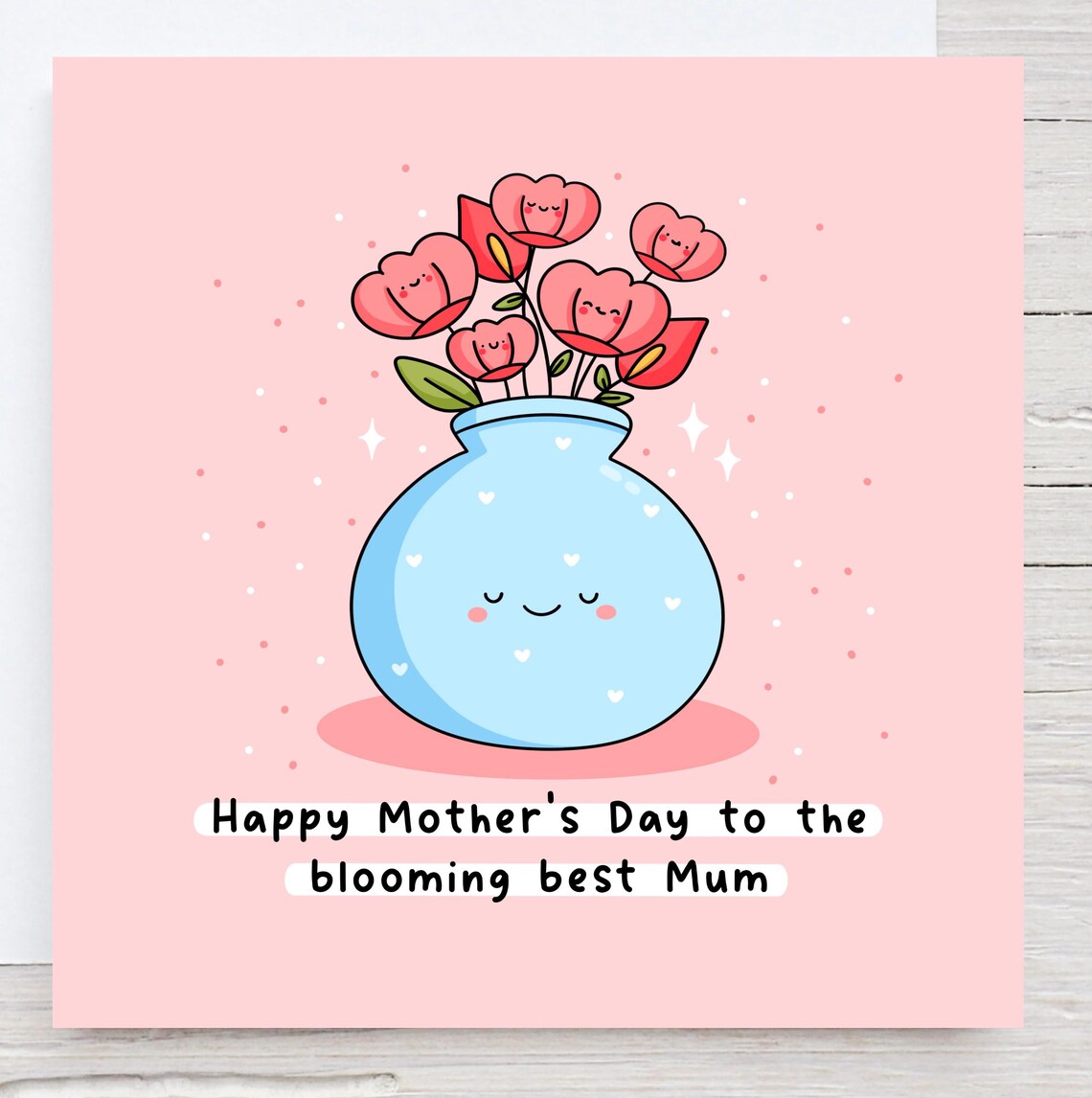 Kawaii Happy Mothers Day to the Blooming Best Mum Floral Print