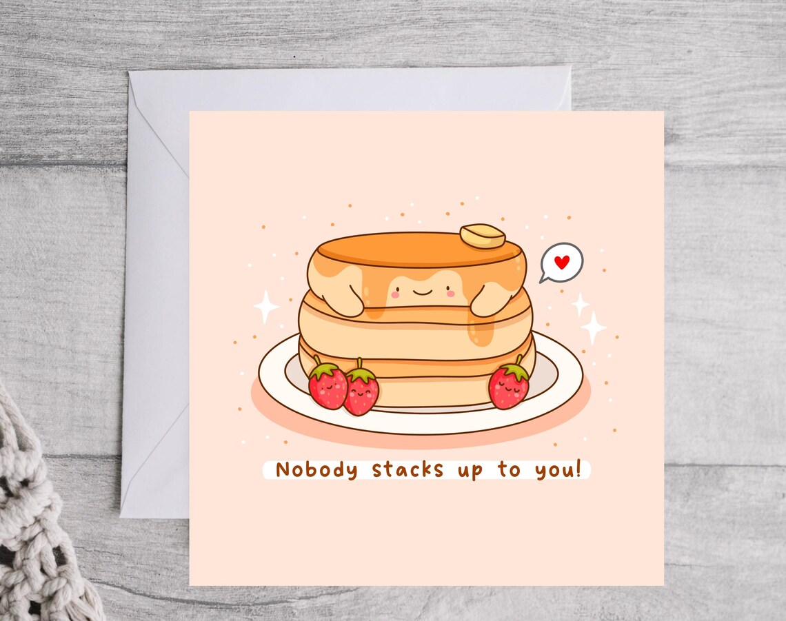 Nobody Stacks Up To You Cute Pancakes Love Poster - Image 4