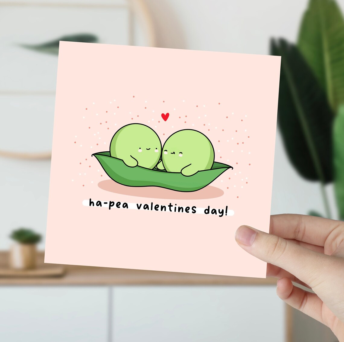 Two Peas In A Pod Funny Kawaii Valentine Poster Print - Image 5