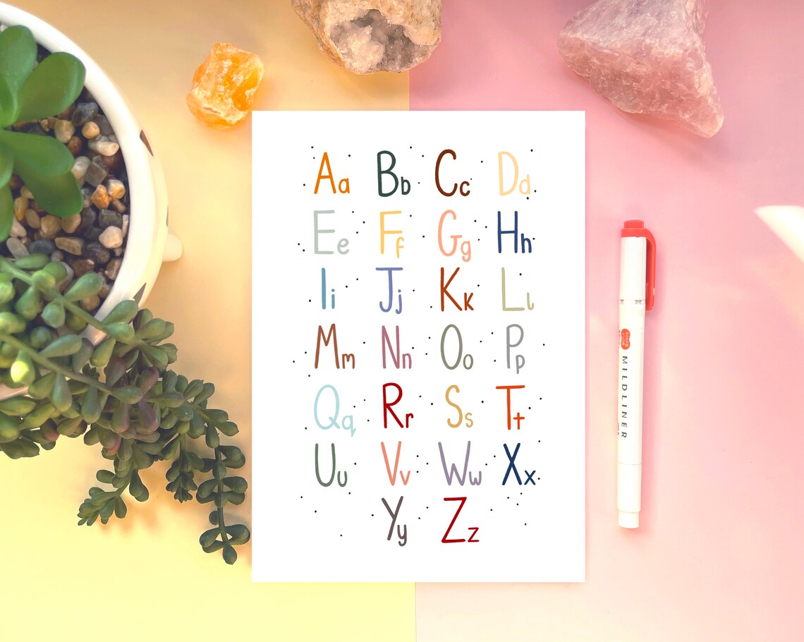 Nursery Alphabet ABC, Educational Poster - Image 2