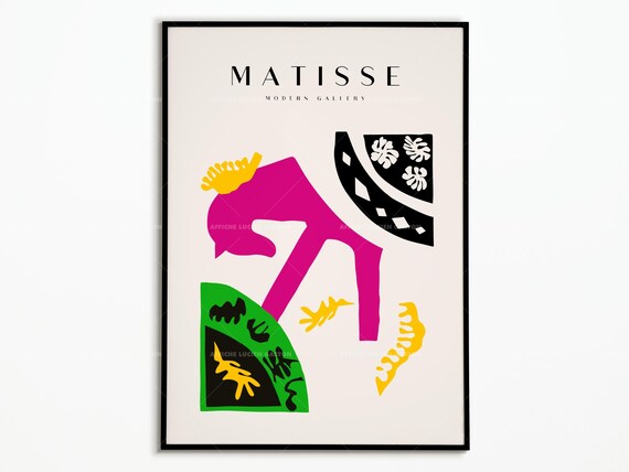 Vintage Henri Matisse Poster Colorful Matisse Poster Painting Modern Art Matisse Wall Decoration Gift Idea